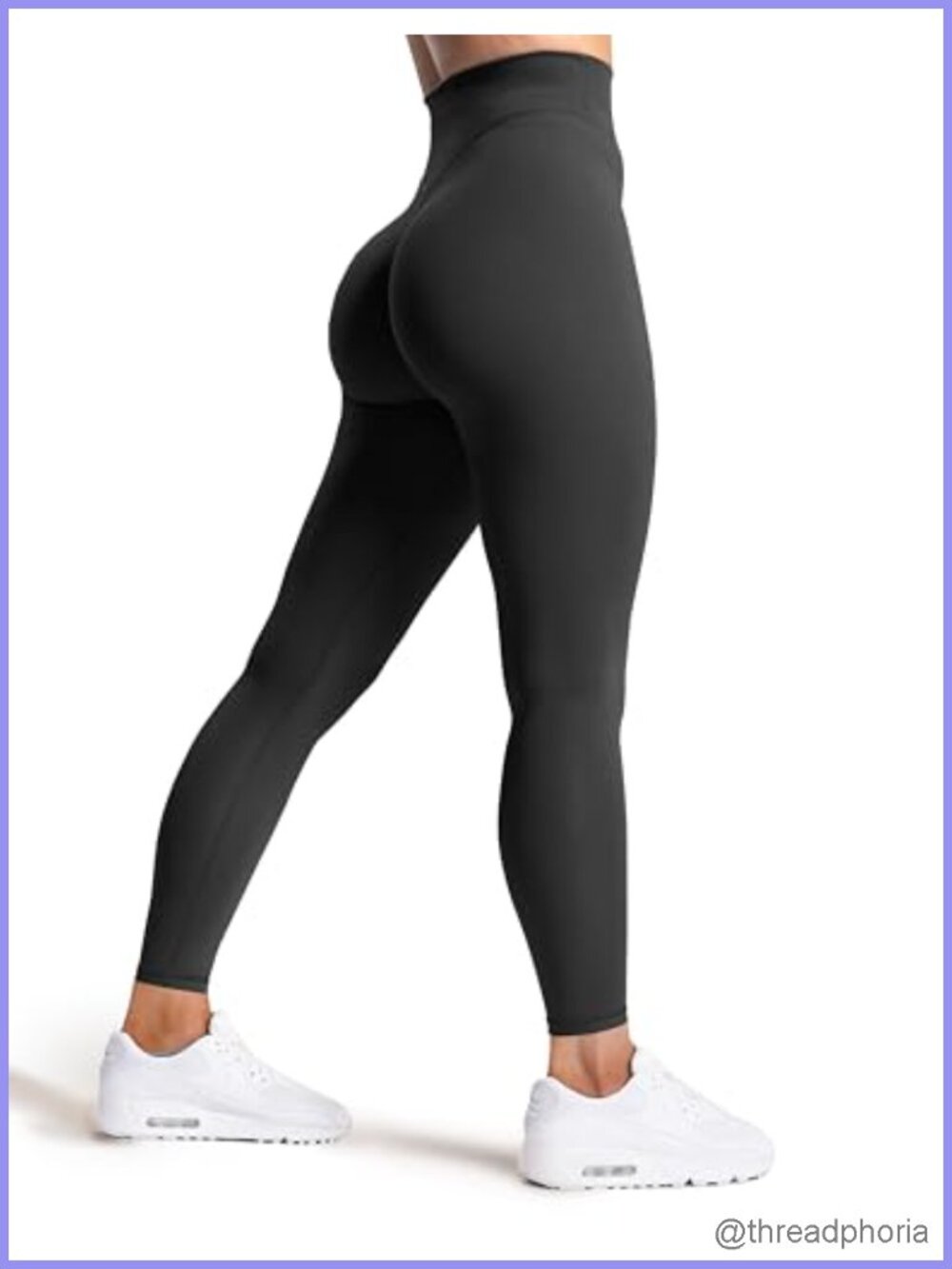 No Front Seam High Waisted 7/8 Length Yoga Pants